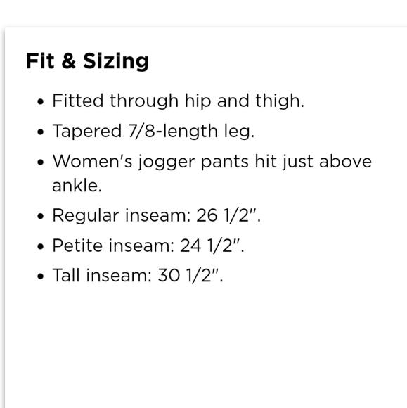 New, no tags Old Navy Active cream high waist jogger in 7/8 length, size Small - Picture 10 of 13